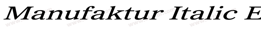 Manufaktur Italic Ex字体转换